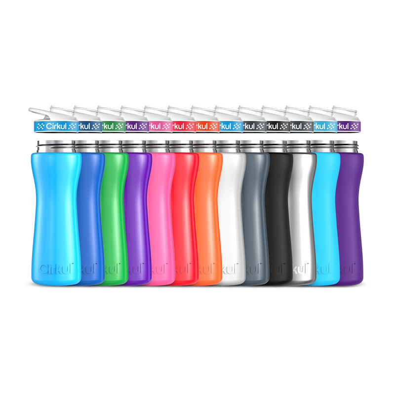 22oz. Stainless Steel Bottle & Comfort Grip Lid WQ42