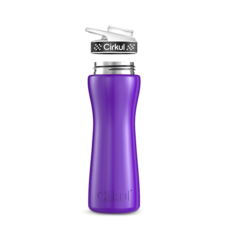 22oz. Stainless Steel Bottle & Comfort Grip Lid WQ42