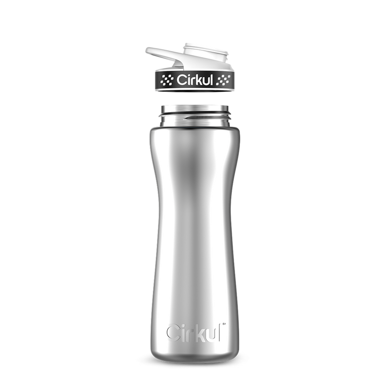 22oz. Stainless Steel Bottle & Comfort Grip Lid WQ42