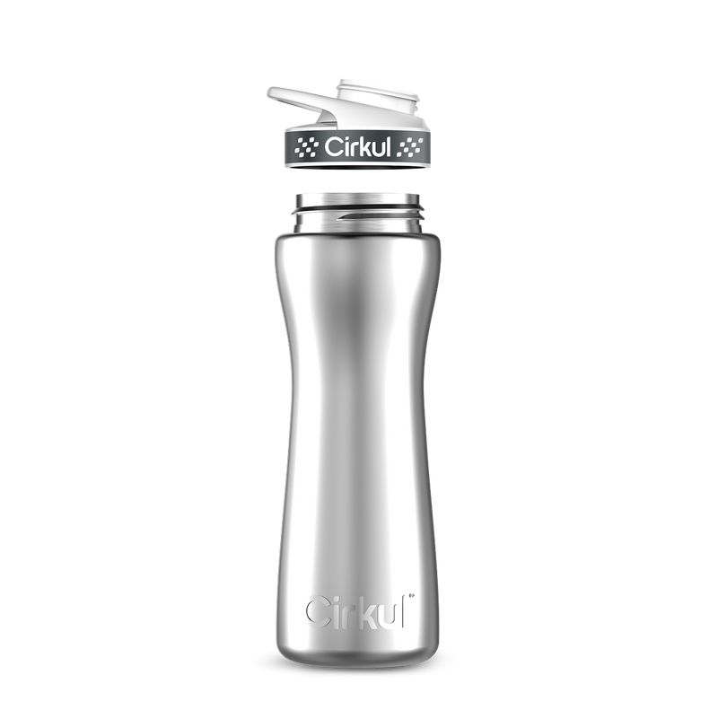 22oz. Stainless Steel Bottle & Comfort Grip Lid WQ42