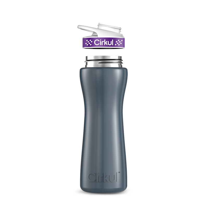 22oz. Stainless Steel Bottle & Comfort Grip Lid WQ42