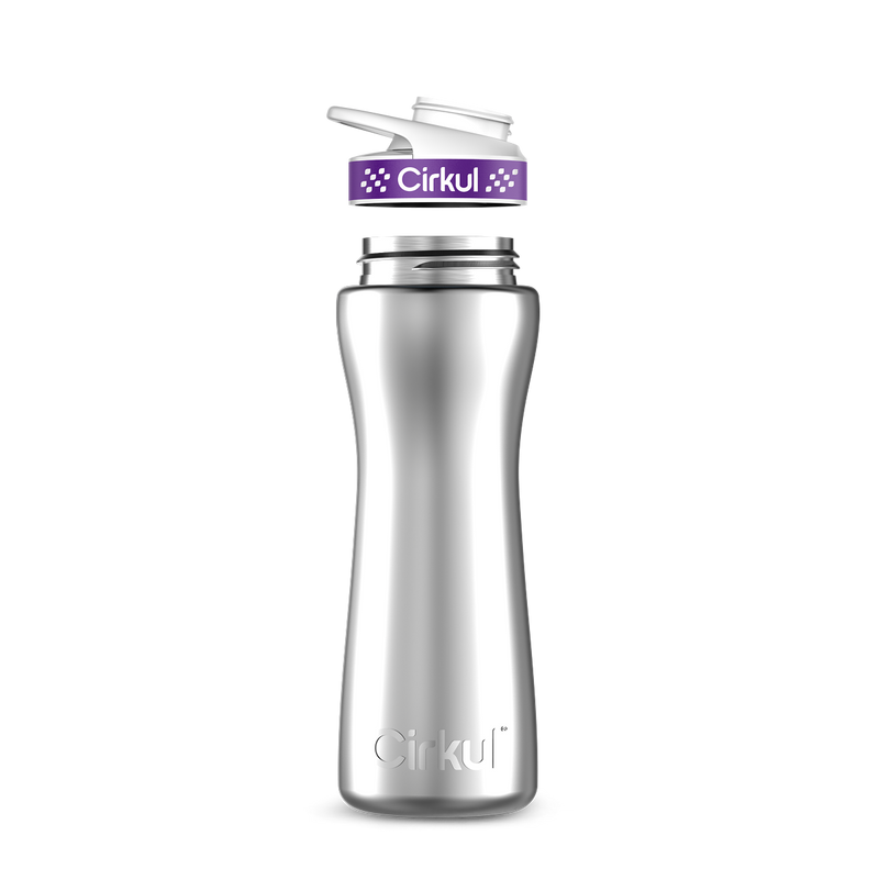22oz. Stainless Steel Bottle & Comfort Grip Lid WQ42